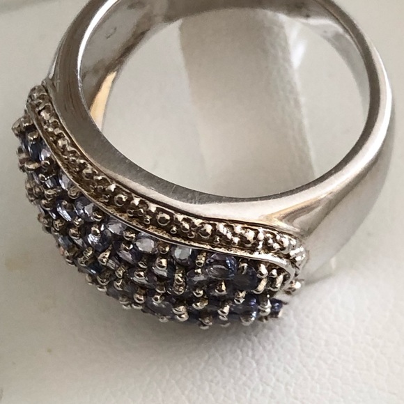 NWOT Sterling Silver Large Tanzanite Ring - Picture 5 of 8